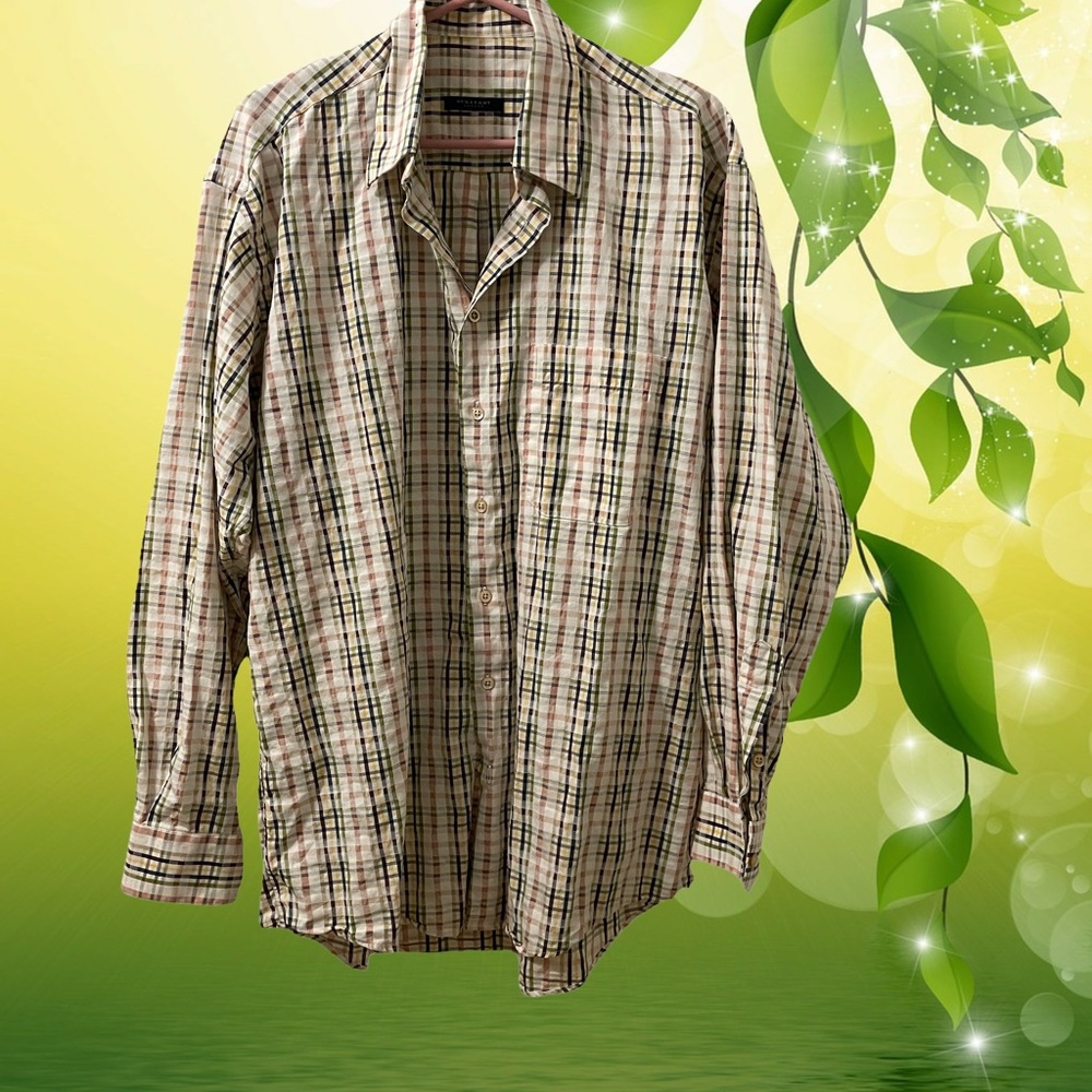 💜Host Pick💜 BURBERRY Men’s Button up dress shirt - Plaid Checkered